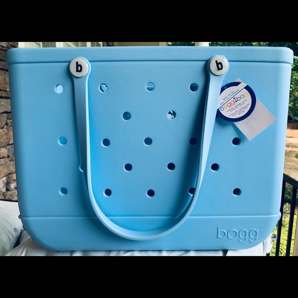 Original BOGG BAG Carolina blue large tote NWT